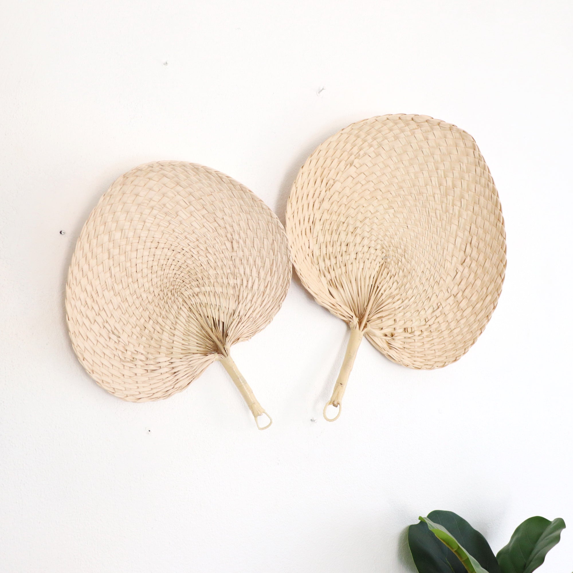 Palm Leaf Hand Fans (20 pcs) – Handmade Wedding & Event Favors