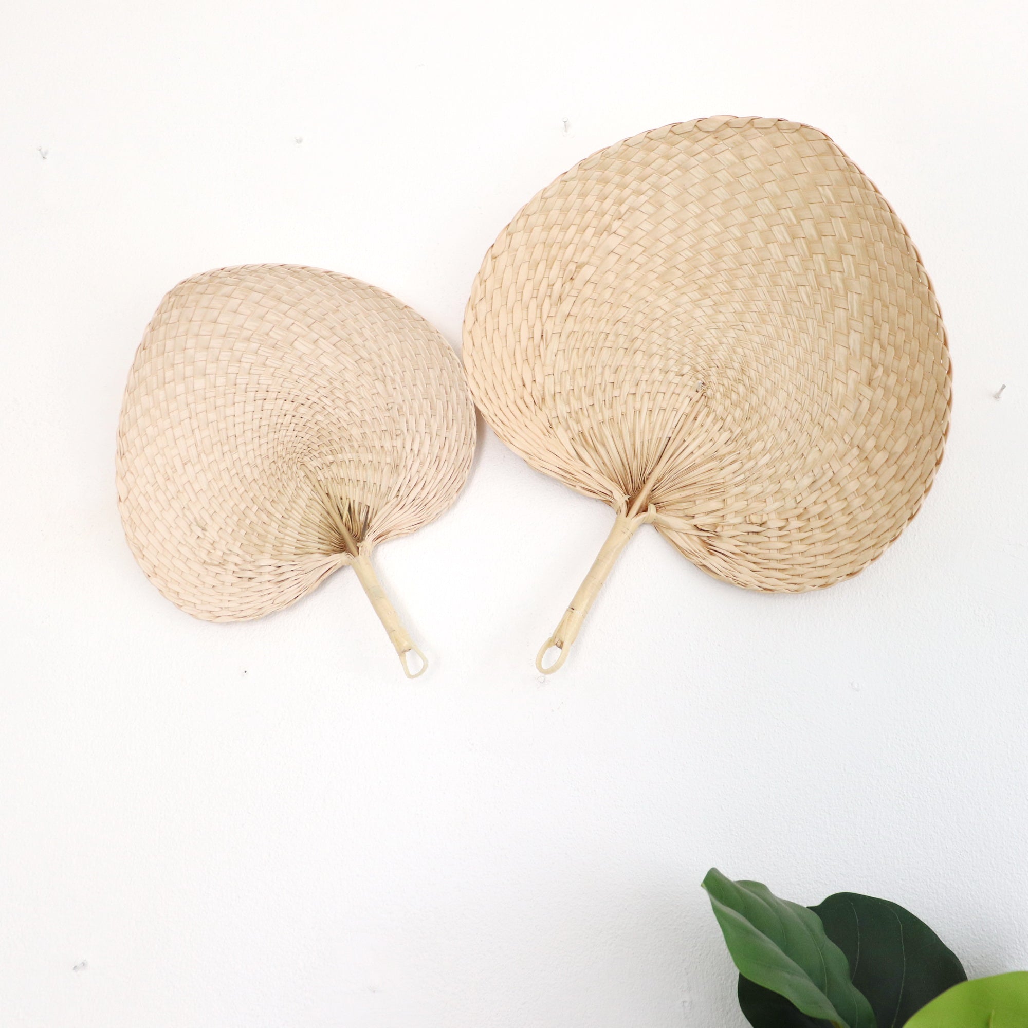 Palm Leaf Hand Fans (20 pcs) – Handmade Wedding & Event Favors