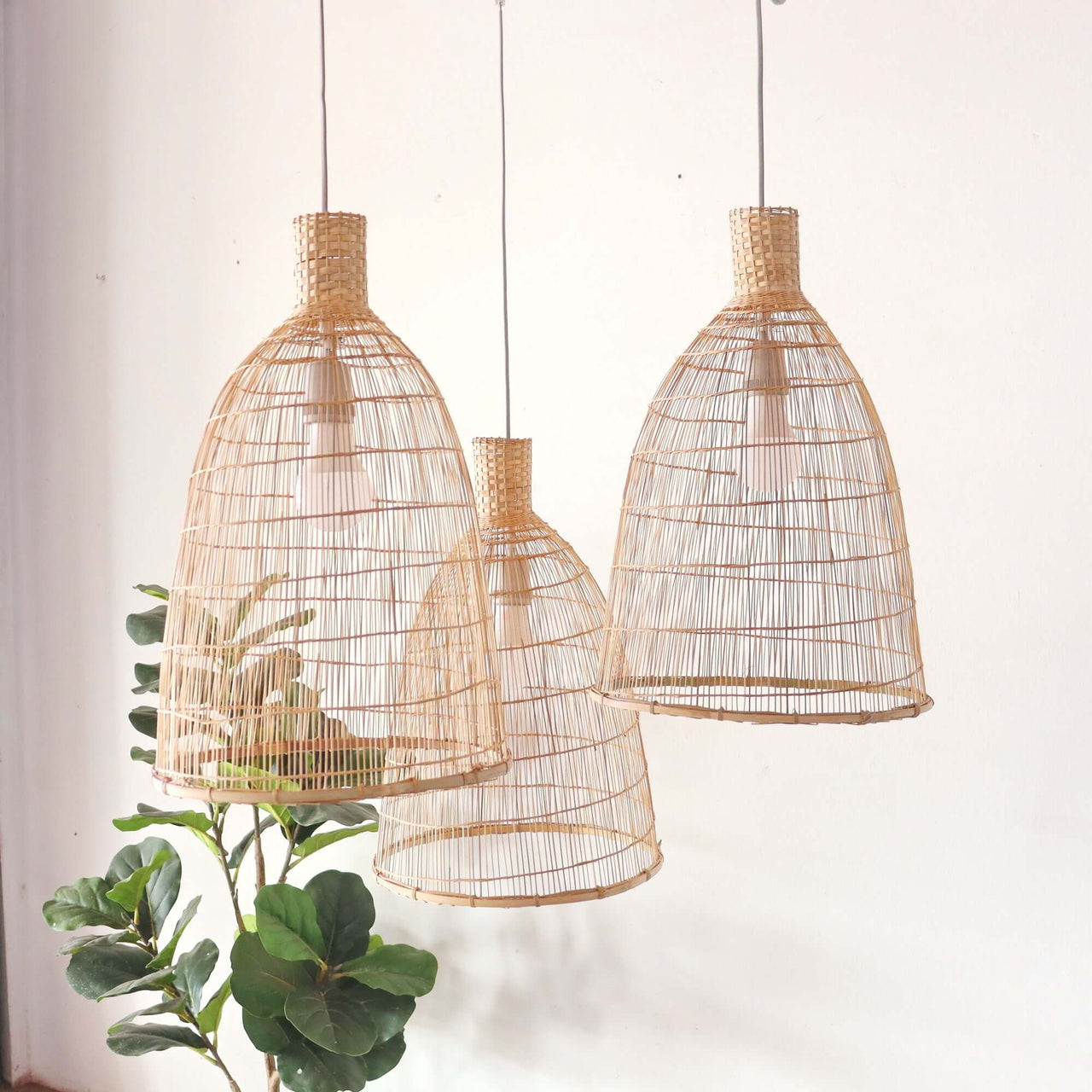 JINTRANA — bamboo pendant light for kitchen island lighting