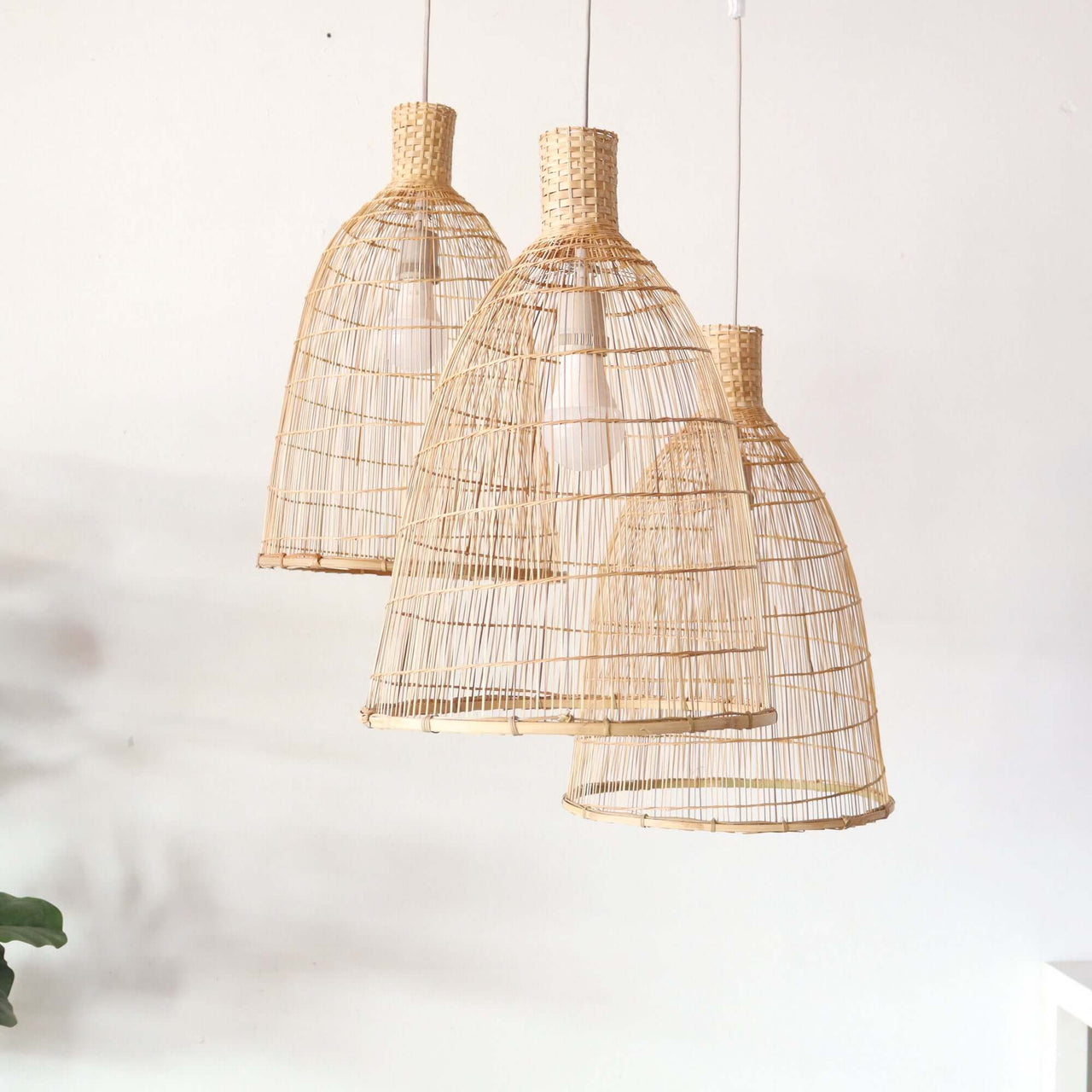JINTRANA — bamboo pendant light casting naturally diffused light