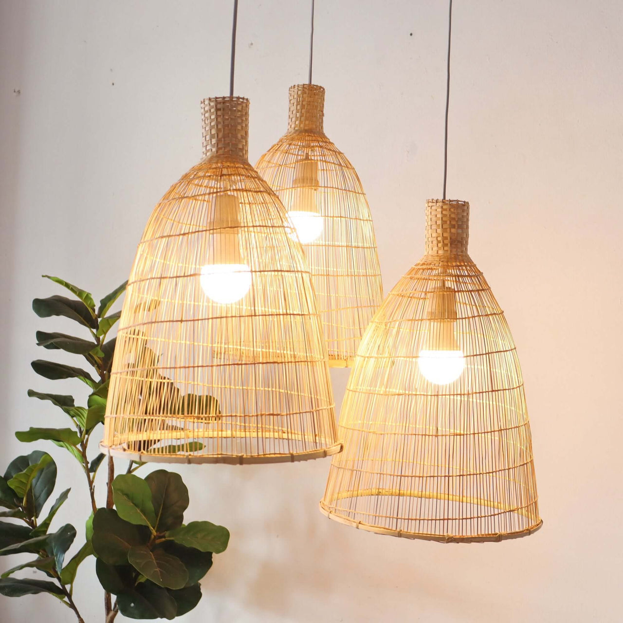JINTRANA — boho bamboo pendant light for living-room lighting