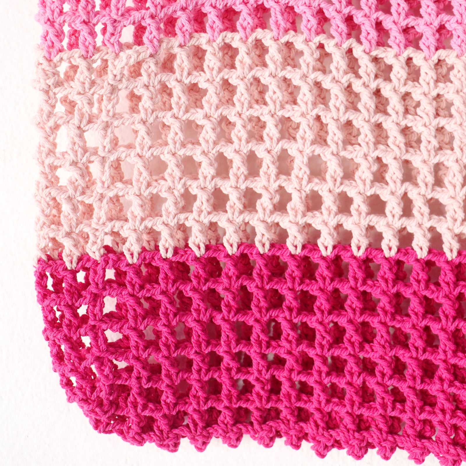 Pink Layer - HÄKELTASCHE