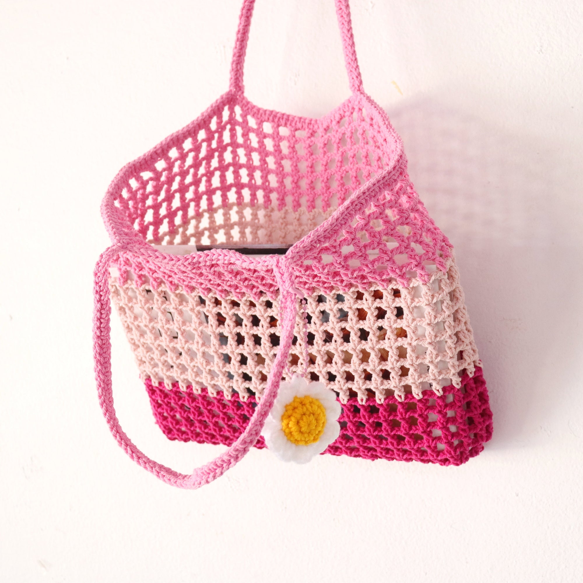 Pink Layer - CROCHET BAG