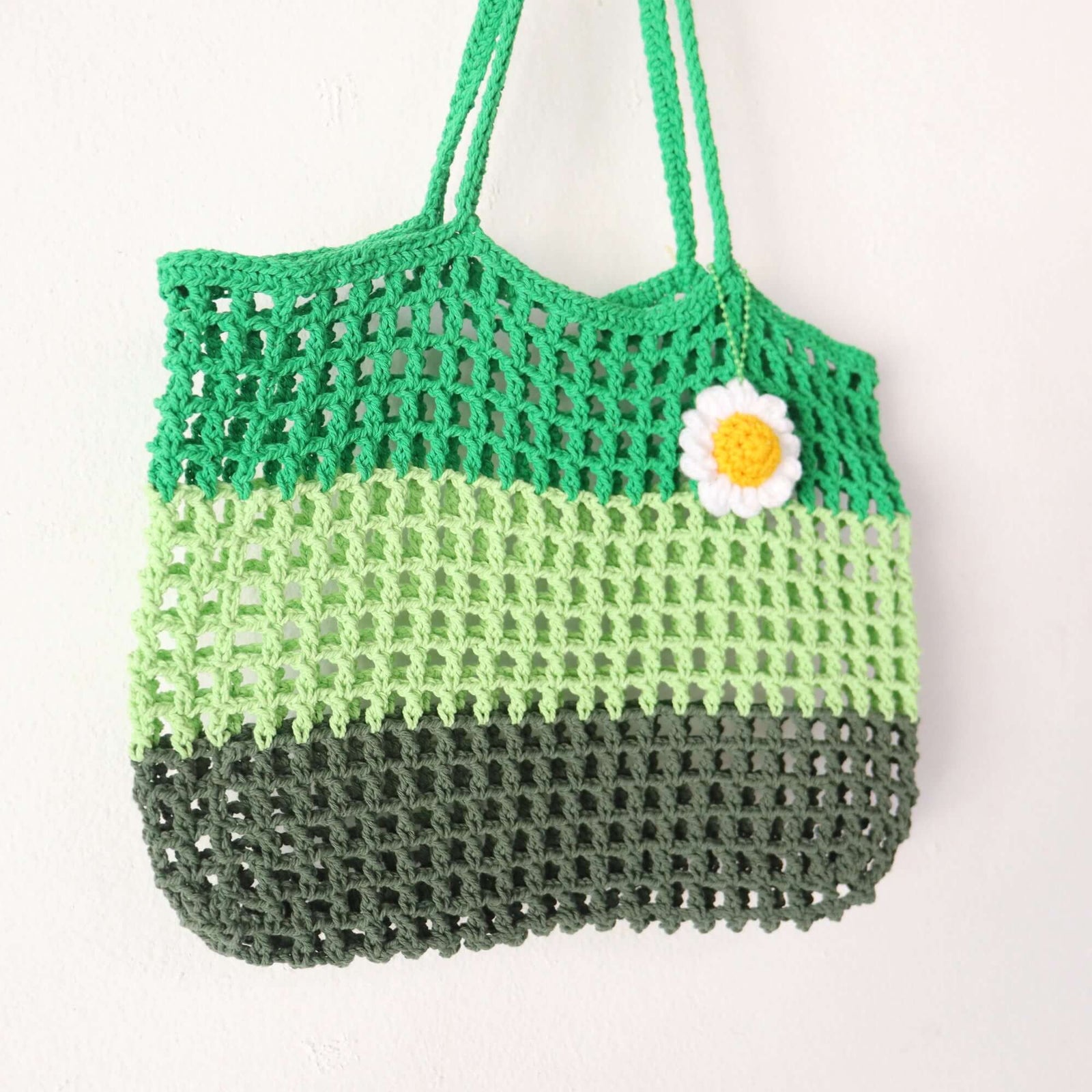Green Layer - Häkeltasche