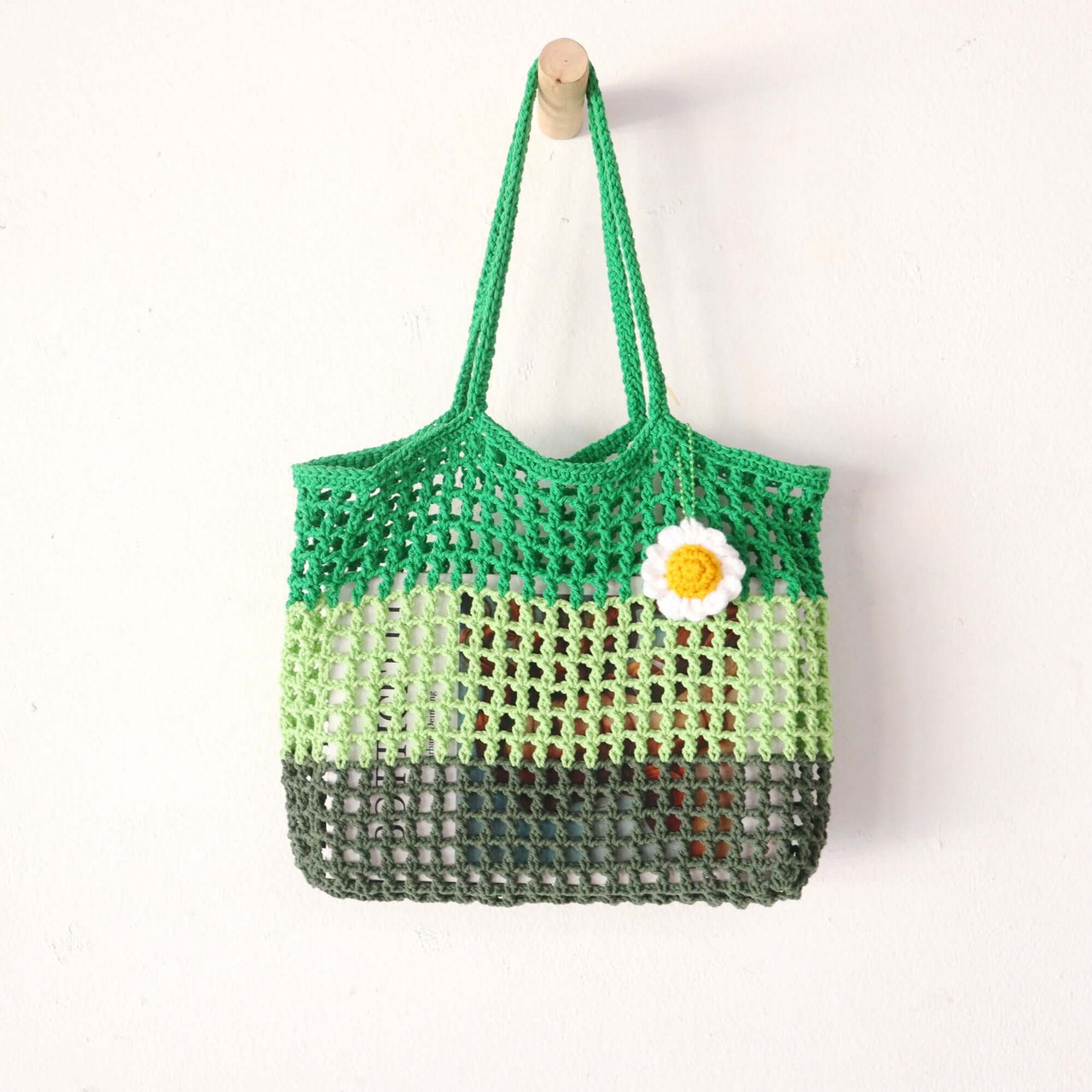 Green Layer Crochet — straw handbag that pairs with boho and resort outfits