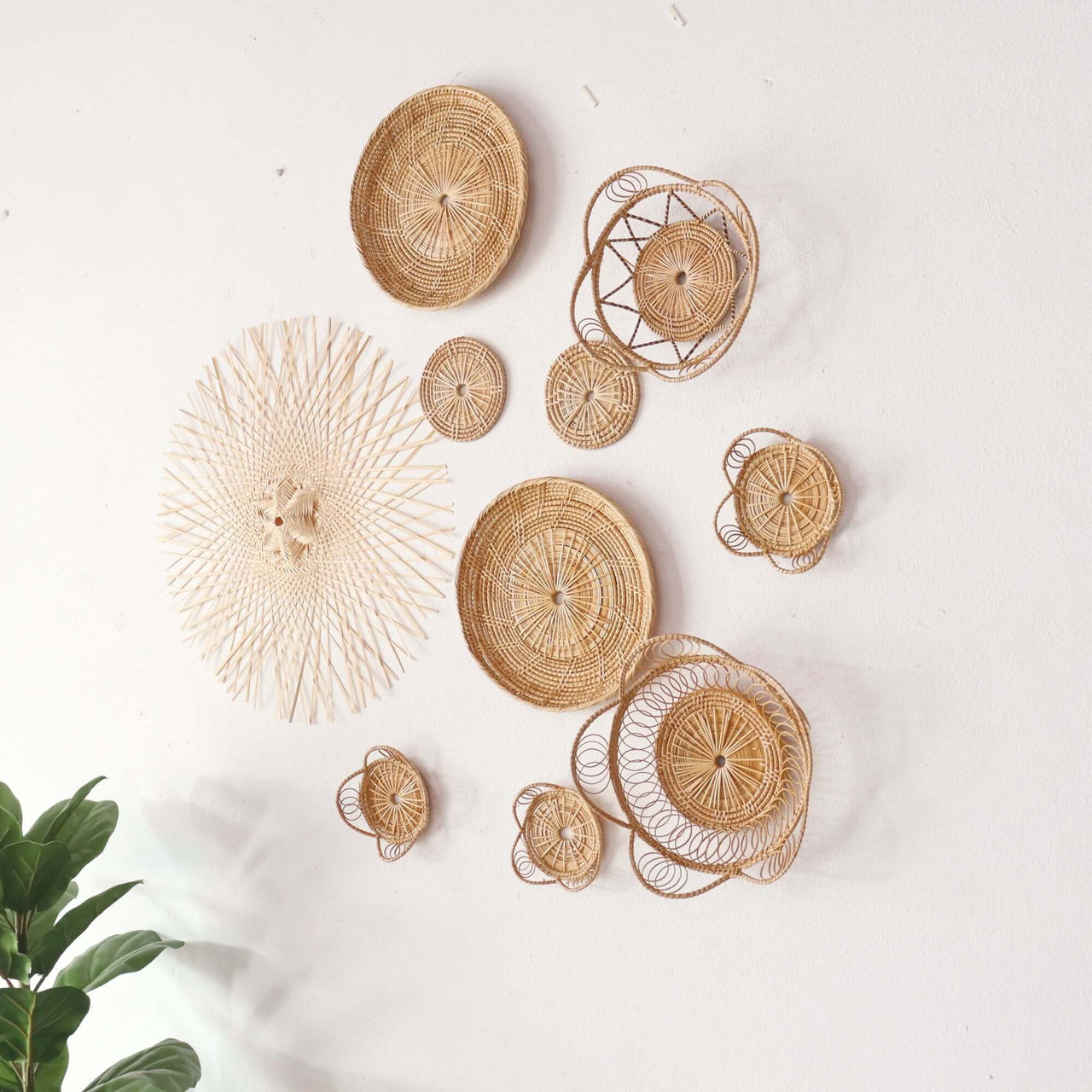 RAT TA NA LEE LA - Wall Hanging Art Decor Set of 10