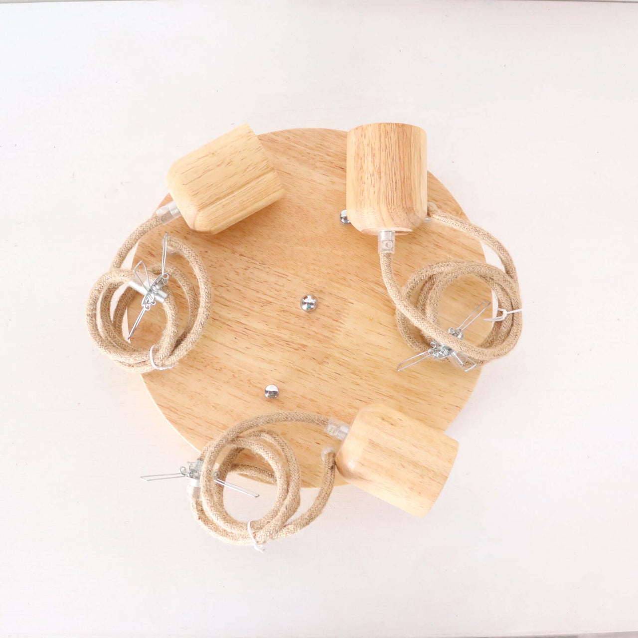 3 -Light Spiral Pendant Cluster Chandelier - Round Cord set for Pendant Light