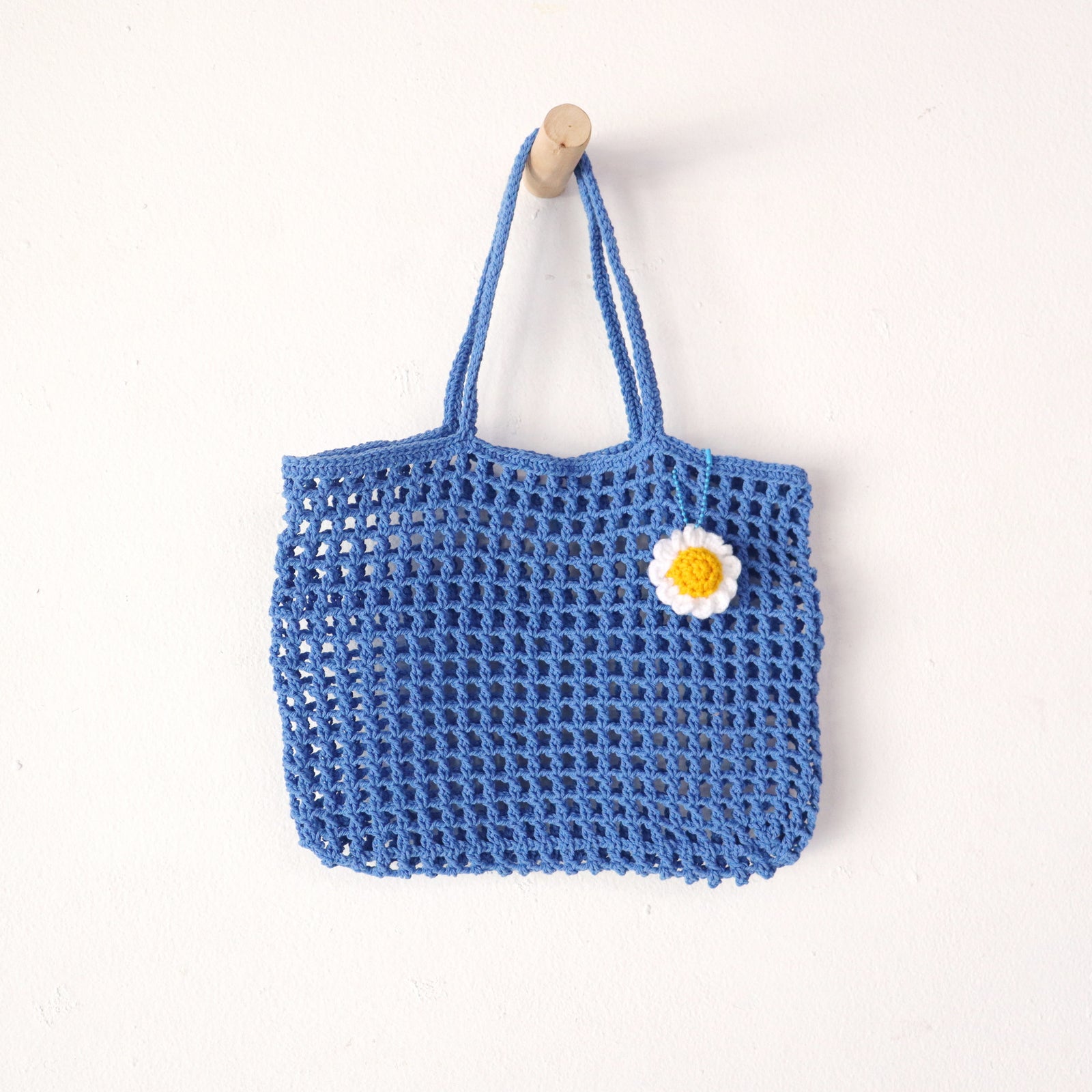 Blau - Häkeltasche