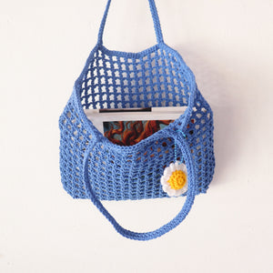 Blue - Crochet Bag