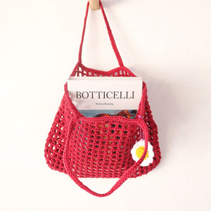 Red - Crochet Bag
