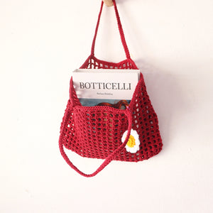 Red - Crochet Bag