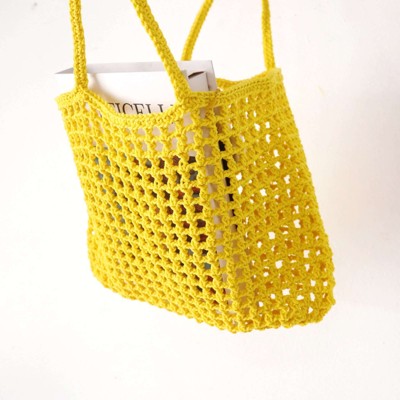 Yellow — handcrafted straw handbag with a timeless boho feel