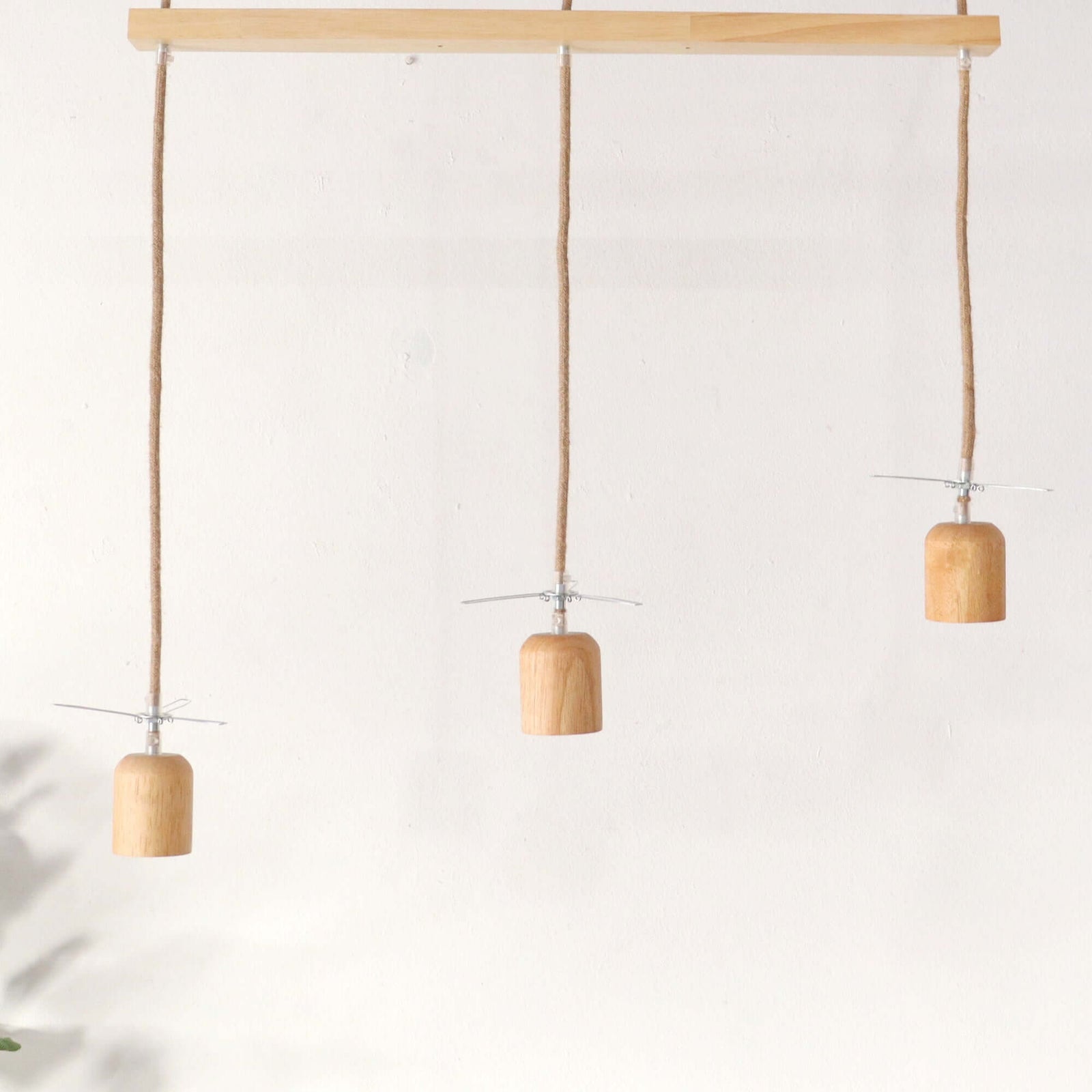 3 -Light Spiral Pendant Cluster Chandelier - Natural cord set for Pendant Light