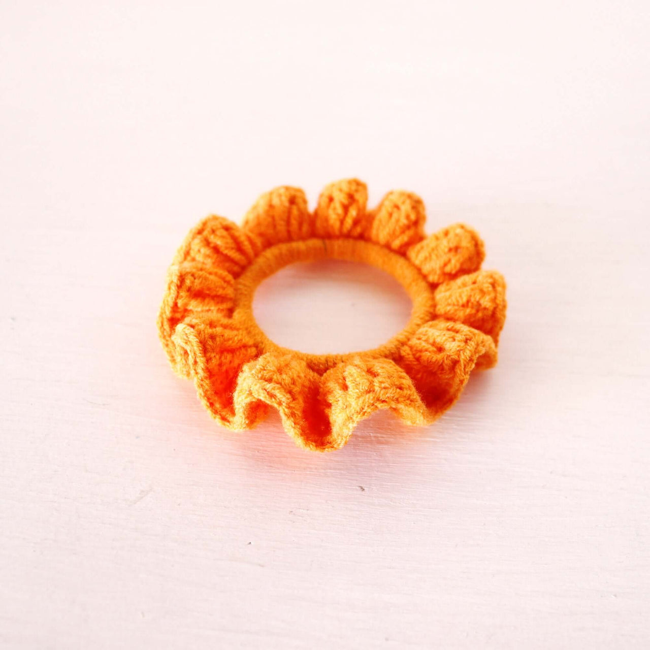 Orange Shades - Hand Crochet Scrunchies