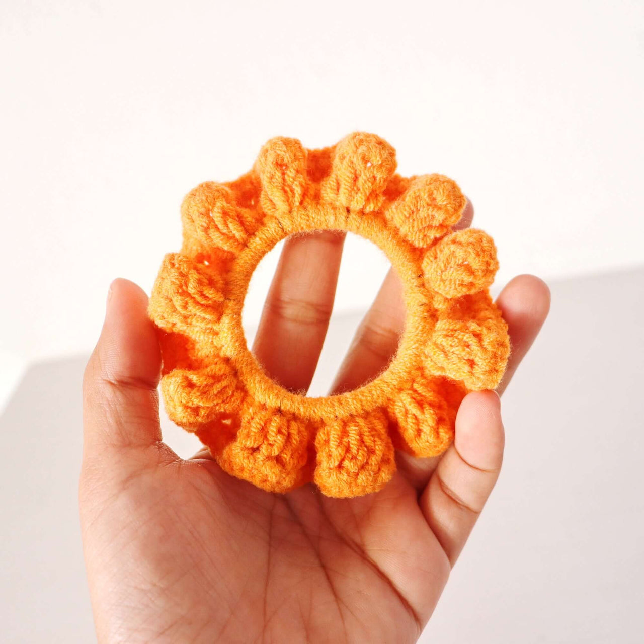 Orange Shades - Hand Crochet Scrunchies
