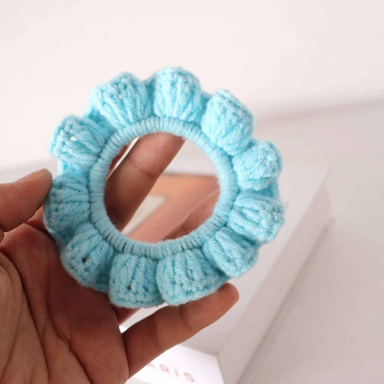 Green Tones - Hand Crochet Scrunchies