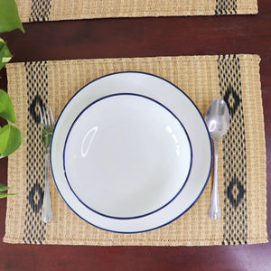 Lavida - Handwoven Sedge Placemat with Khid Pattern