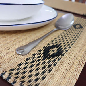 Lavida - Handwoven Sedge Placemat with Khid Pattern