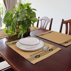 Lavida - Handwoven Sedge Placemat with Khid Pattern