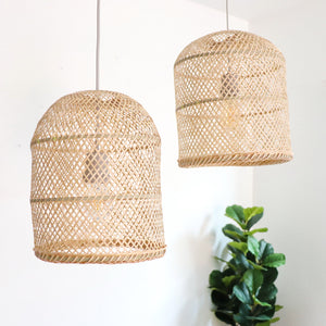 Ensemble de suspensions en bambou ARUN - (Ensemble de 3) Naturel et élégant