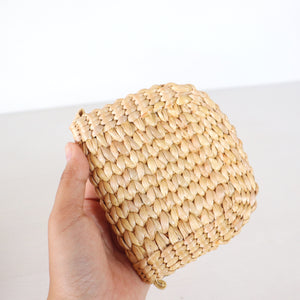 Handmade woven straw wallet