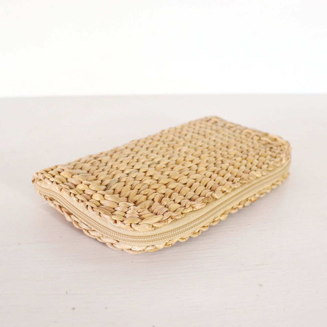 Mali — boho straw clutch bag for everyday carry