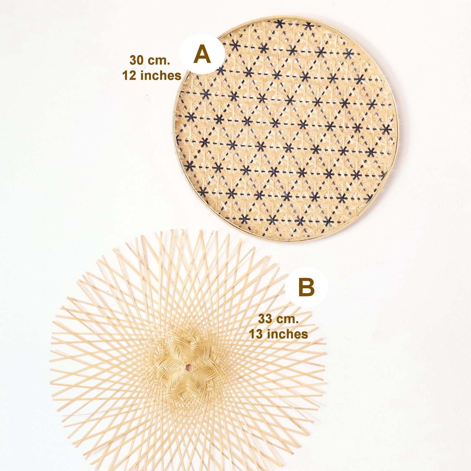 KEM MA PAT- Bamboo Woven Wall Hangings (Set of 3)