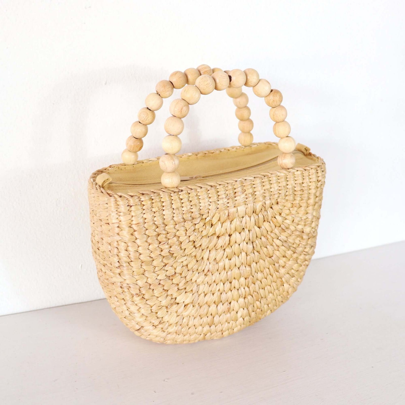Lanee - Straw Top Handle Bag