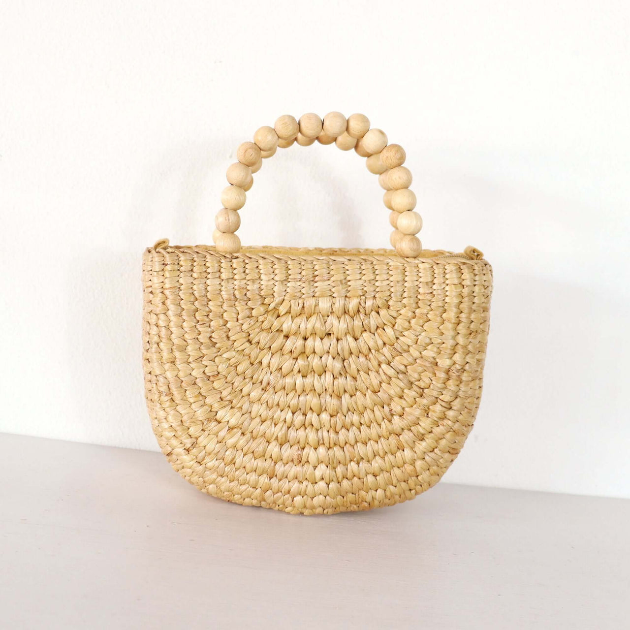 Lanee — straw handbag styled for summer beach outings