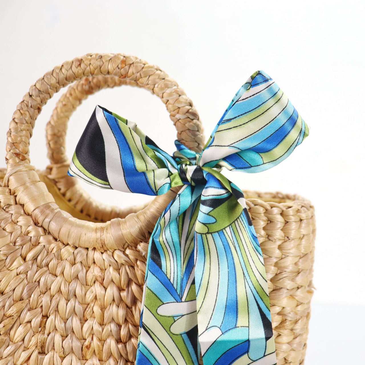 PURSE SCARF HANDLE COVER — handwoven bag handle scarf with a natural boho finish