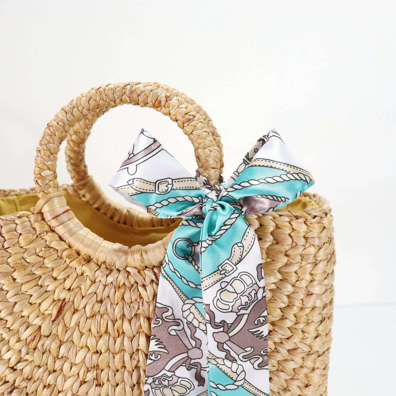 PURSE SCARF HANDLE COVER — sustainable bag handle scarf made from natural fibres