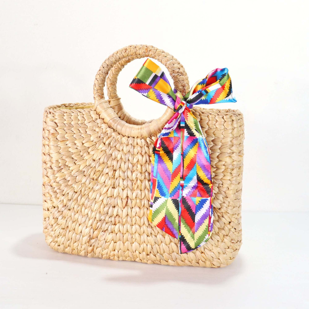 PURSE SCARF HANDLE COVER — handwoven bag handle scarf with a natural boho finish
