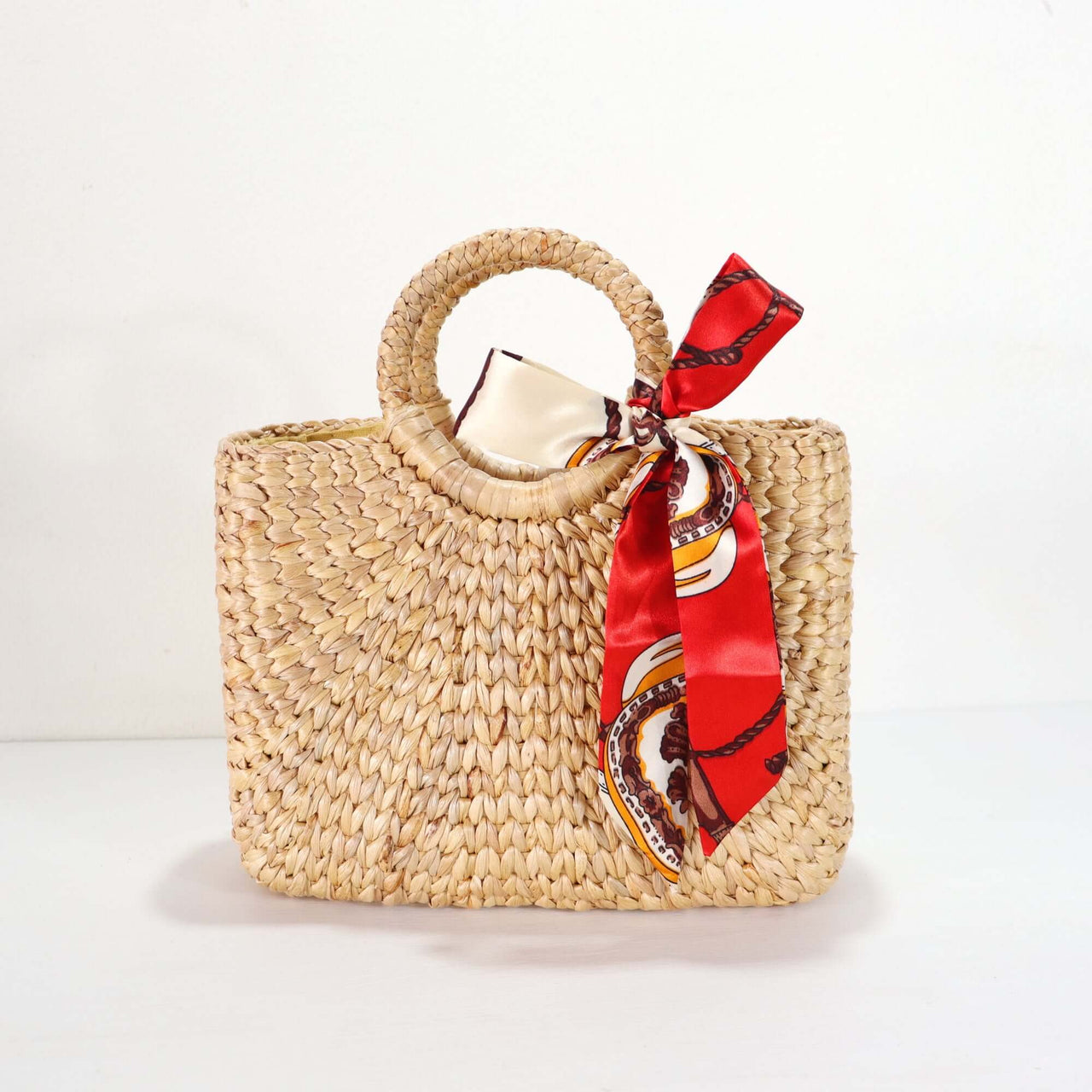 PURSE SCARF HANDLE COVER — handwoven bag handle scarf with a natural boho finish