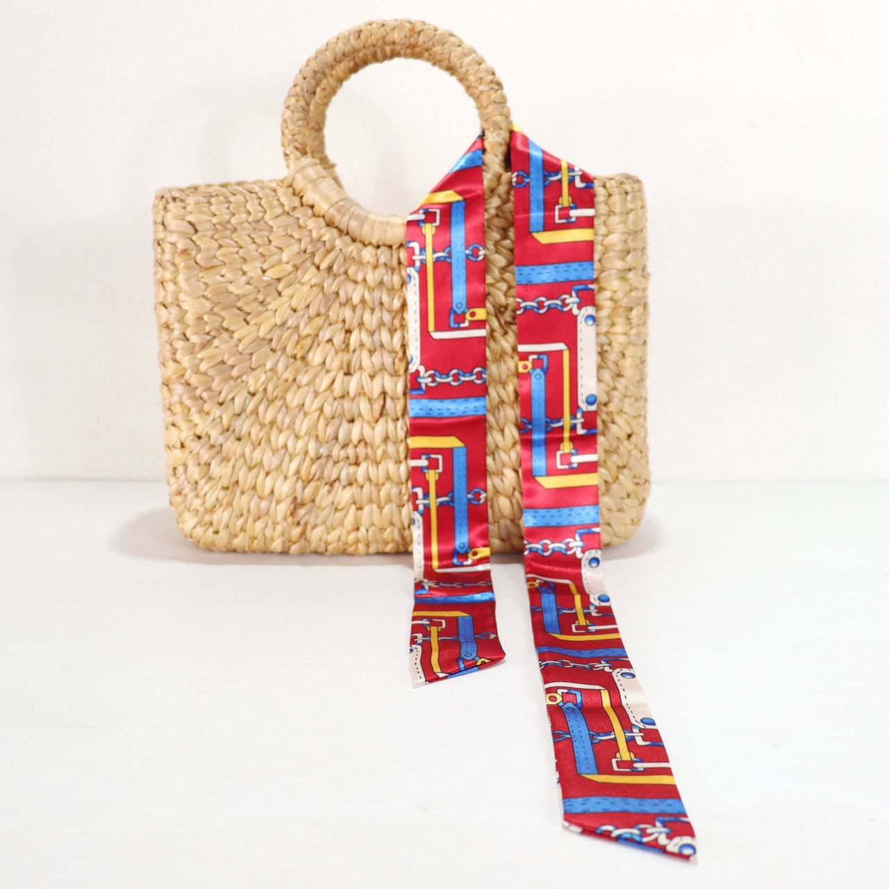 PURSE SCARF HANDLE COVER handwoven bag handle scarf with natural woven texture, by Thai artisans