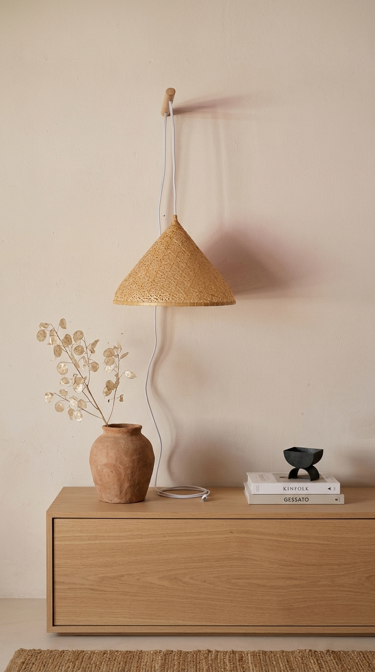 JI NAT DA – Boho-Wandleuchte (12 Zoll)