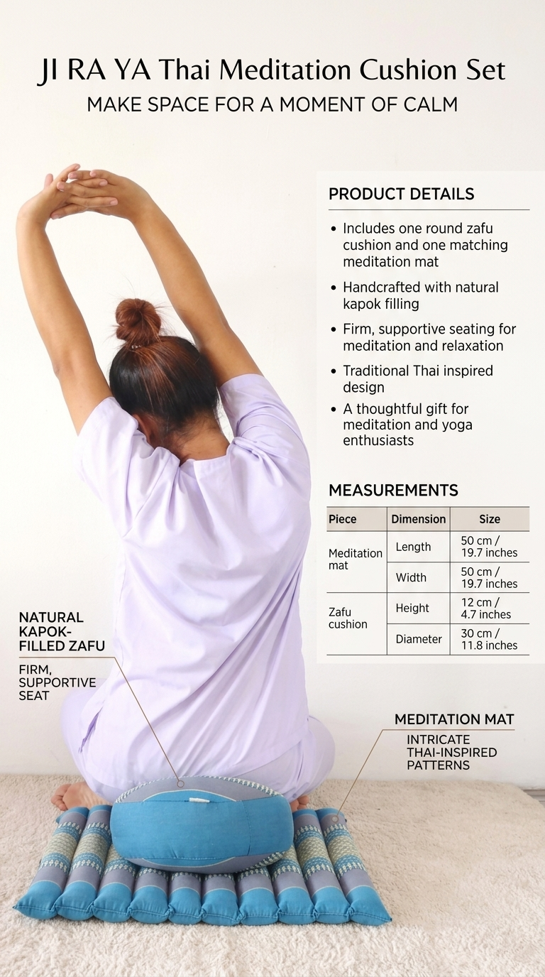 JI RA YA - Thai Meditation Cushion (Set)