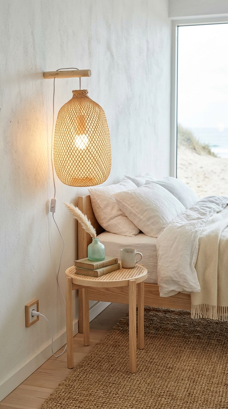 JUM NEAN Bamboo Boho Wall Sconce