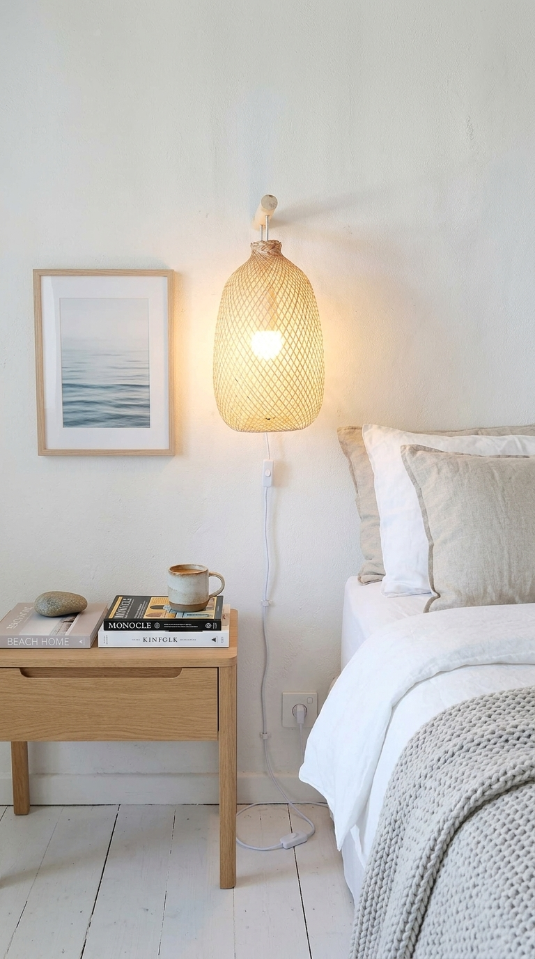 JUM NEAN Bamboo Boho Wall Sconce