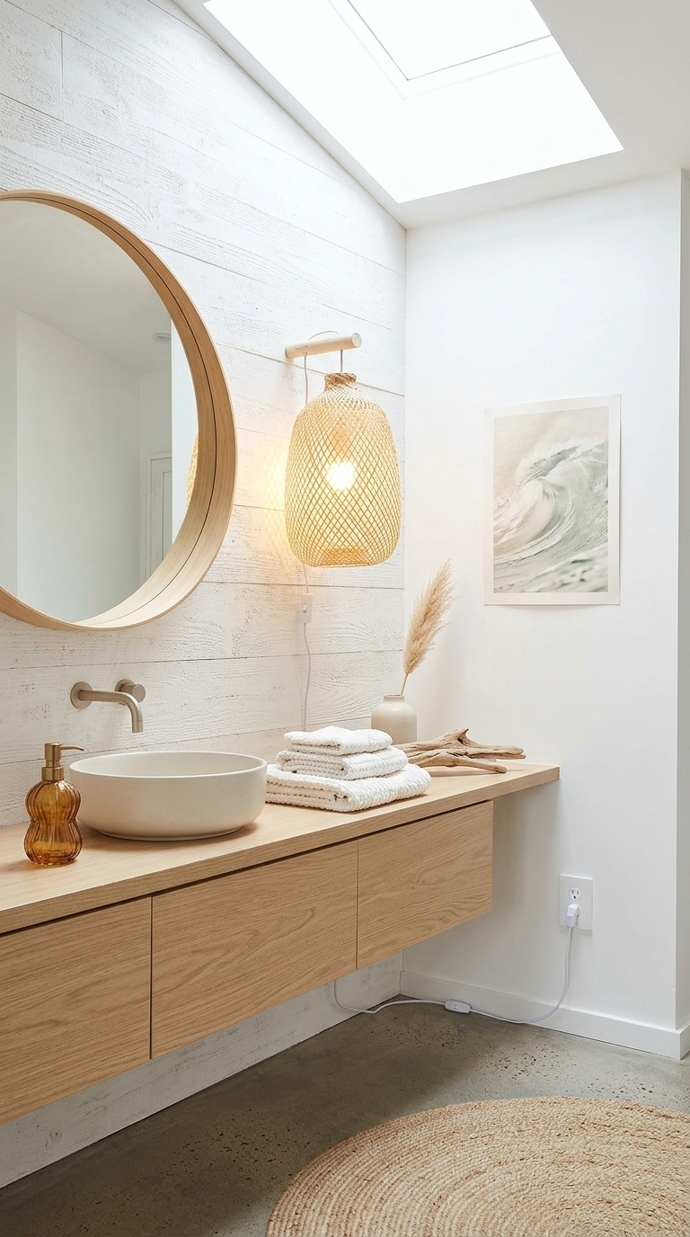 JUM NEAN Bamboo Boho Wall Sconce