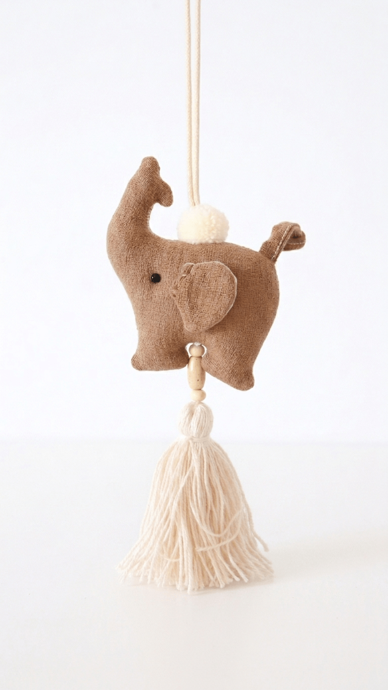 KADARA Tassel Charm (Brown Elephant)