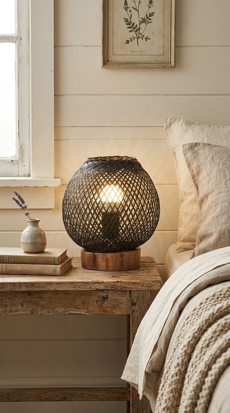 KAN PIT CHA Boho Table Lamp (Black)