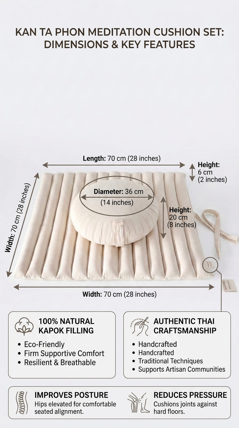 KAN TA PHON Thai Meditation Cushion Set