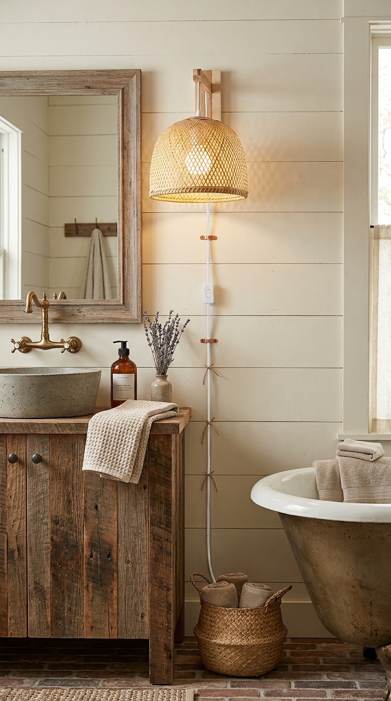 KUL NI DA Bamboo Wall Sconce