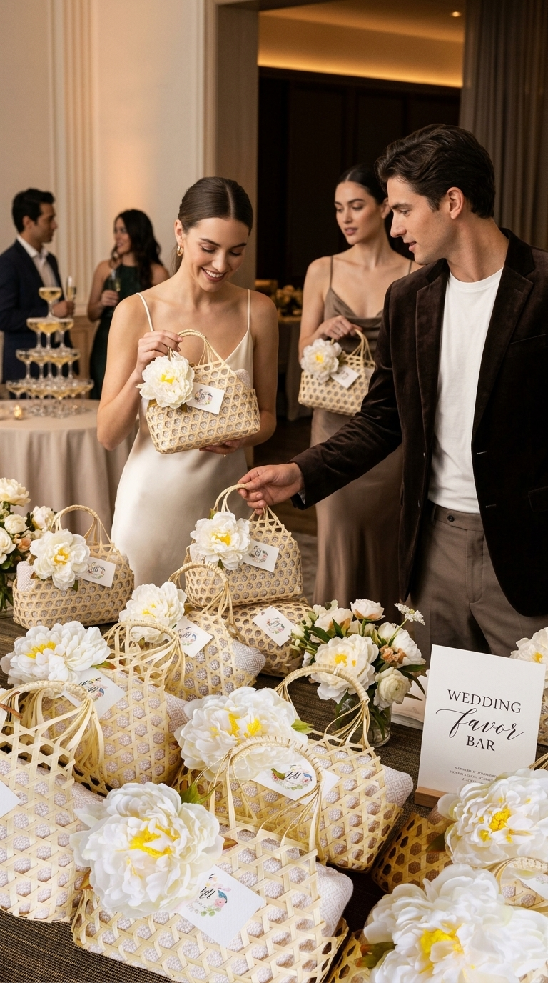 LA NEE Handwoven Bamboo Wicker Gift Baskets (Wholesale)