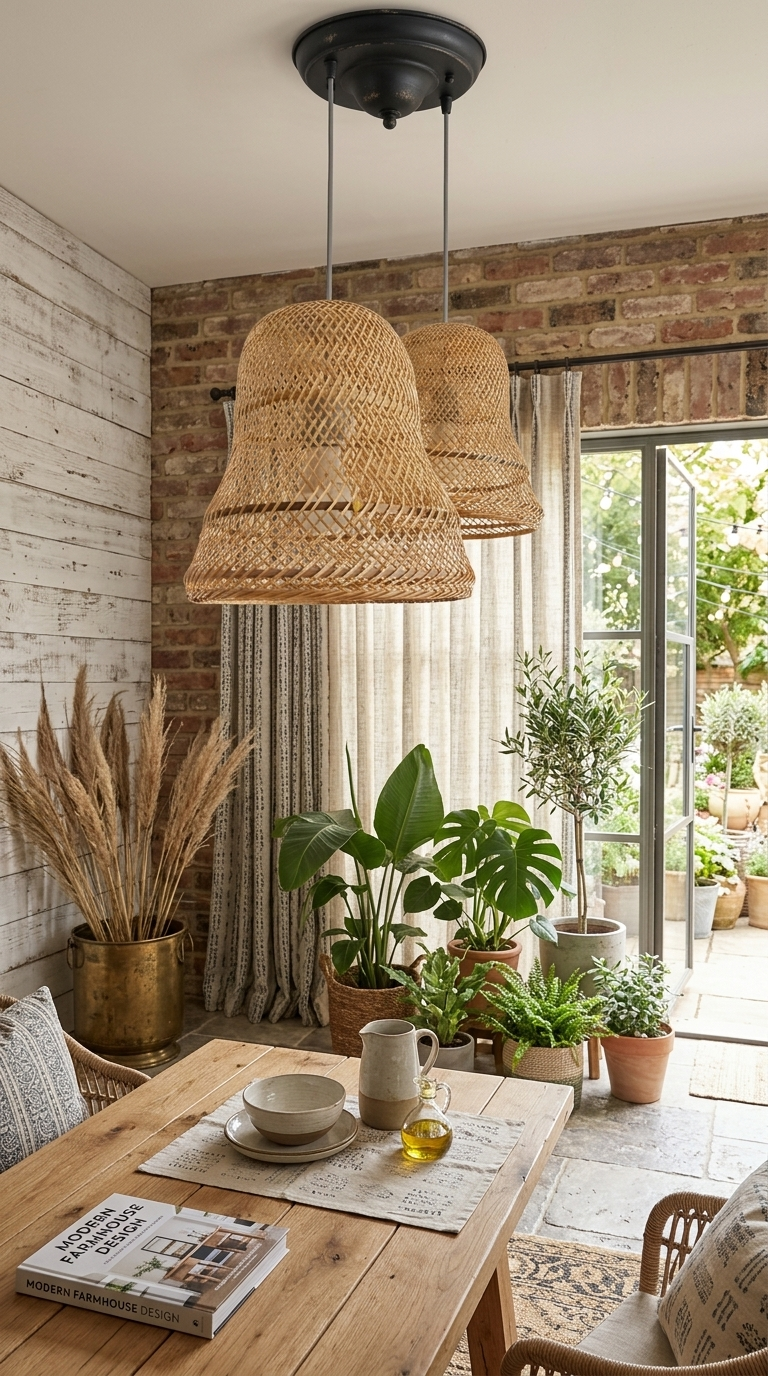 LAPAS - Abat-jour suspension en bambou