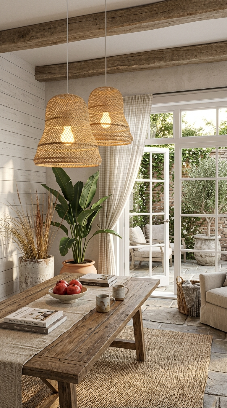 LAPAS - Abat-jour suspension en bambou