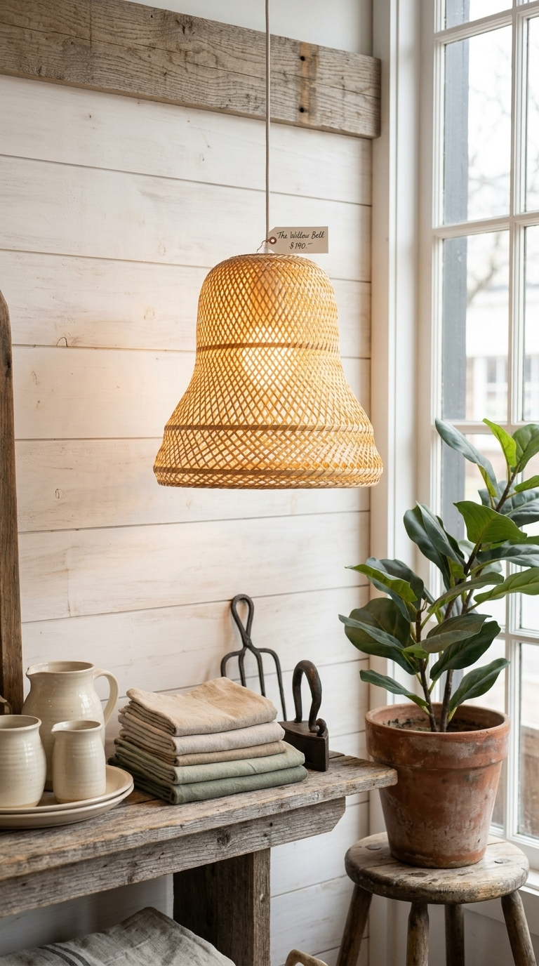 LAPAS - Abat-jour suspension en bambou