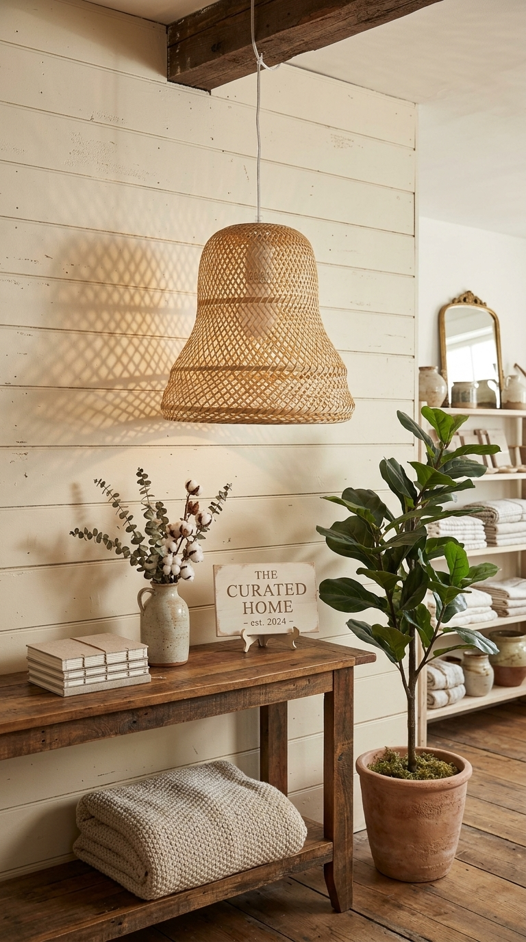 LAPAS - Abat-jour suspension en bambou
