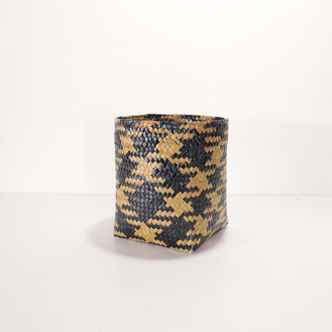 MA YA VEE Wicker Utensil Basket (Set of 2) handwoven storage basket in natural materials.