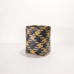 MA YA VEE Wicker Utensil Basket (Set of 2) handwoven storage basket in natural materials.